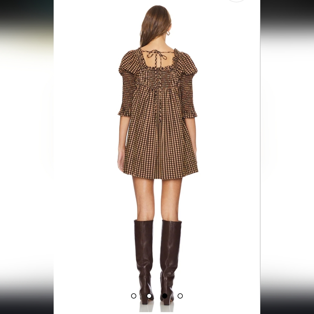 NWT! Revolve Free People Dress Star Dip Mini Black Combo Women's Small Dress NEW - Picture 5 of 16